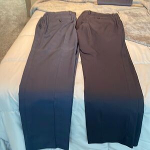 2 pair Banana Republic slacks. Great condition 34x32. Blue.